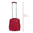 ROCKLAND MELROSE UPRIGHT WHEELED UNDERSEATER CARRY ON LUGGAGE 15" BF31-RED - RED - Brand New