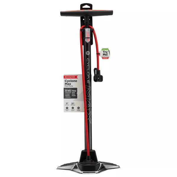 SCHWINN CYCLONE MAX FLOOR PUMP - GRAY - Like New