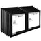JUST BASICS ROUND-RING VIEW RINGS 61% RECYCLED PACK OF 12 BINDERS - BLACK - Like New
