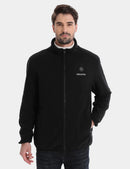 VENUSTAS ZIPPER UP HEATED FLEECE JACKET FOR MEN 7.4V - SIZE: MEN 3XL - BLACK - Like New
