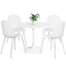 Mid Century Modern Round Dining Table Set for 4 with Chairs - Like New