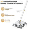 NEZION 14" PRESSURE WASHER SURFACE 4 WHEELS, STAINLESS STEEL HOUSING 4000 PSI - Like New