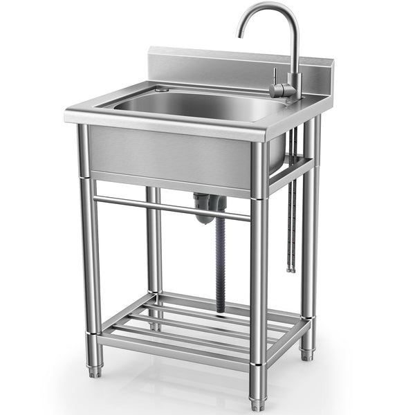 WORCEST UTILITY SINK FREE STANDING SINGLE BOWL KITCHEN SINK - Scratch & Dent