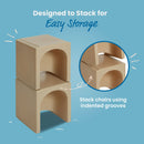 ECR4KIDS TRI-ME 3-IN-1 CUBE CHAIR - SAND - Like New