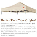 SCOCANOPY Commercial 10x10 Canopy Replacement Top,Canopy Cover ONLY - Beige - Like New