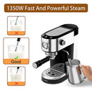 Wallon 20 Bar Espresso Machine With Milk Frother B0C5T4SMXX - Black - Brand New