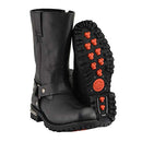 MBM9081 Milwaukee Leather Men’s Outback Harness Moto Boots Black, Size 9.5 - Brand New