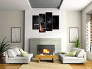 SmartWallArt Music Artistic Paintings Wall Art The Music of The Band Guitar - Like New