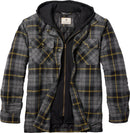 Legendary Whitetails Men's Maplewood Hooded Shirt Jacket M Hawkeye Plaid - Brand New