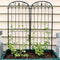 Sunnydaze 32" Traditional Decorative Outdoor Trellis, Set of 2, 784 - Black - Like New