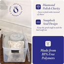 HOMZ Clear Plastic Storage Bins w/Latching Lid 66 Qt 2 Pack - Gray - Brand New