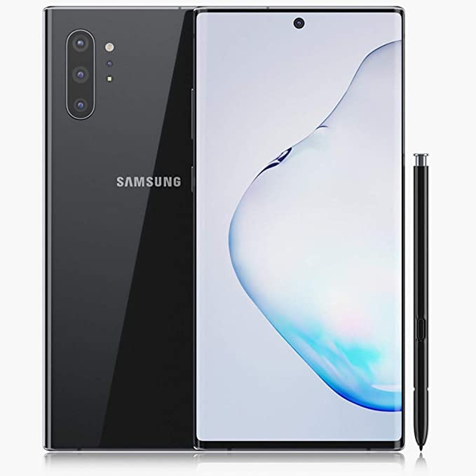 For Parts: SAMSUNG  GALAXY NOTE 10 PLUS 256GB UNLOCKED - AURA BLACK CRACKED SCREEN/LCD