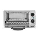 KITCHENSMITH BY BELLA TOASTER OVEN STAINLESS STEEL SMALL TOASTER - SILVER - Like New