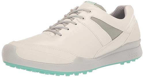 ECCO WOMEN'S BIOM HYBRID HYDROMAX GOLF SHOE SIZE 10-10.5 WHITE/CONCRETE - Like New
