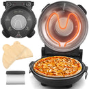 BAKERS FRIEND BAKER’S FRIEND ELECTRIC PIZZA OVEN 12" PIZZA MAKER - GRAPHITE GRAY - Like New