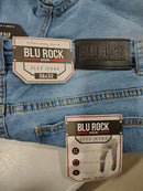 BLU ROCK DENIM BLU ROCK STRETCH SLIM FIT FLEX - SIZE: MEN 36X32 - LIGHT WASH - Brand New