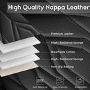 HUANGXIN 5Pcs Full Coverage Leather Car Seat Covers with Headrests Airbag - Brand New