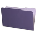 PENDAFLEX LEGAL-SIZE INTERIOR FILE FOLDERS, 1/3 CUT, VIOLET, BOX OF 100 - Like New