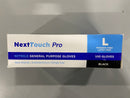 GENERIC PRO POWDER FREE, NITRILE, LATEX FREE GLOVES ( 100 COUNT), SIZE L - BLACK - Brand New