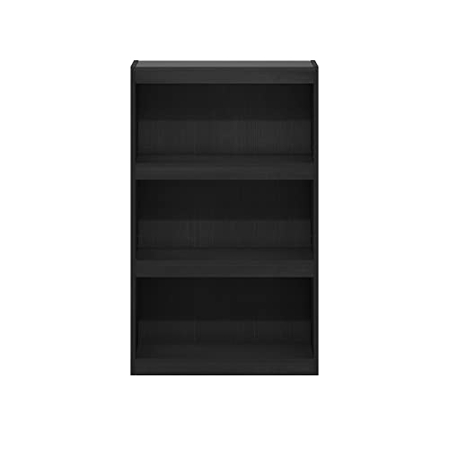 FURINNO JAYA ENHANCED HOME BOOKCASE 3-TIER ADJUSTABLE BOOKSHELF - BLACKWOOD - Like New
