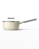 3-Quart Cream Aluminum Nonstick Saucepan by Over The Moon - Brand New
