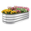Sponvatt Raised Garden Bed -Outdoor Galvanized Large Metal Raised Gardening Box - Like New
