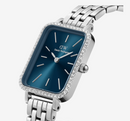 DANIEL WELLINGTON QUADRO LUMINE BEZEL 5-LINK ARCTIC S - SILVER - Like New
