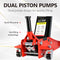 TONEIDER 2.5 TON LOW PROFILE FLOOR JACK (2.5T Dual Pump 3.5"-19.5"(Red)) - Like New