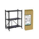 EAST BANK DESIGNS ASSEMBLED, 3-TIER FOLDABLE METAL STORAGE - Scratch & Dent