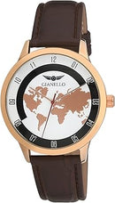 Gianello Men's 42mm World Timer Strap Watch GNL7775 - Rose Gold Like New