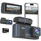 TVFEA DASHCAM FRONT AND REAR CAMERA DUAL DASH CAMERA FOR CARS - GRAY - Like New