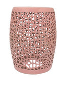 Three Hands Ceramic Garden Stool in Pink - Brand New