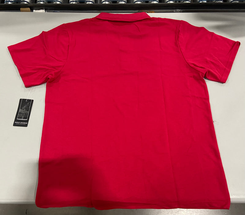 POLO AVENUE MEN'S - SIZE: MEN 2XL - RED - Brand New