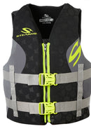 STEARNS SMALL MEDIUM STEARNS NEOPRENE LIFE JACKET WAKEBOARD VEST - BLACK GREEN - Like New