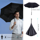 LFLFWY Inverted Reverse Upside Down Umbrella Windproof Strong - 49 inch - Like New