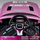 ENYOPRO 12V 7AH KIDS RIDE ON LICENSED DODGE CHARGER SRT HELLCAT - PINK - Like New