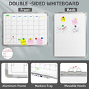 POLEGAS LARGE DRY ERASE CALENDAR WHITEBOARD MAGNETIC WHITE BOARD - WHITE - Like New