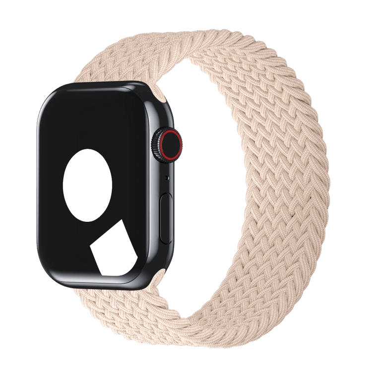 APPLE WATCH 45MM BRAIDED SOLO LOOP - SIZE 1 - BEIGE - Like New