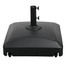 SIMPLE DELUXE 125LB CAPACITY FILLABLE MOBILE PATIO UMBRELLA BASE - BLACK - Like New