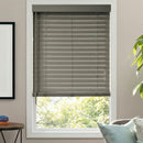 BLINDSTER 2 INCH PREMIUM CORDLESS FAUX WOOD BLINDS, 33 1/2 X 27 - GRAY - Like New