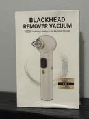BLACKHEAD REMOVER VACUUM, 3-LEVEL SUCTION, 5 HEADS, USB RECHARGEABLE - BLACK - Like New