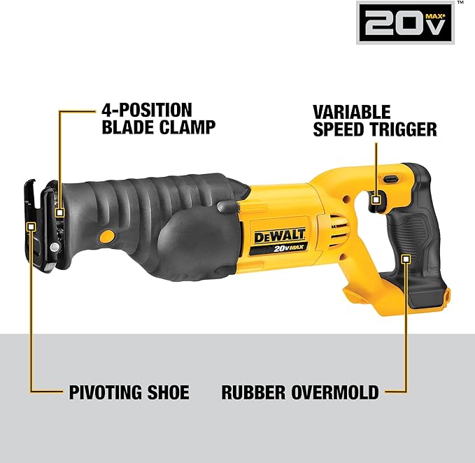 DEWALT 20V MAX Reciprocating Saw 3,000 Strokes Tool Only - Scratch & Dent