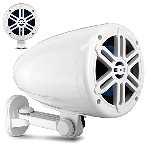 PYLEUSA 5.25” WATERPROOF OFF-ROAD SPEAKERS - 180W 2-WAY MARINE WOOFER - WHITE - Like New