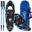 Gpeng Snowshoes, Lightweight Aluminum, Options 14/21/25/30, B07DWZJ3W2 - Blue - Like New