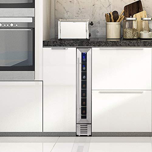 NewAir 6" Built-in or Freestanding 7 Bottle Wine Fridge Bar Cabinet Wine Cellar - Like New