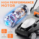 Litheli 40V (2 x 20V) 16" Electric Lawn Mower Cordless Walk U20LM00-0A210 - Gray - Like New