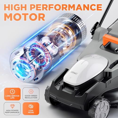 Litheli 40V (2 x 20V) 16" Electric Lawn Mower Cordless Walk U20LM00-0A210 - Gray - Like New