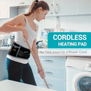 COMFYTEMP CORDLESS HEATING PAD WITH MASSAGER FOR BACK K9224 - BLACK - Like New