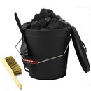 Gcostar Large Metal Ash Bucket with Lid Shovel Hand Broom 5.2 Gallon - Brand New