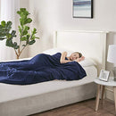 DEGREES OF COMFORT COOLMAX WEIGHTED BLANKET WASHABLE TWIN SIZE: 48X72 - NAVY - Like New